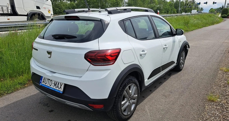Dacia Sandero Stepway cena 27921 przebieg: 51162, rok produkcji 2021 z Żary małe 121